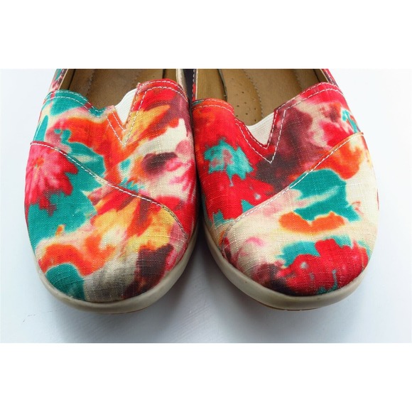 Softspots Size 7.5 M Multicolor Almond Toe flats Fabric Women - Picture 2 of 7